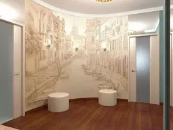 Koridor dizayni 3d fon rasmi