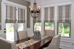 Roman Blinds In The Kitchen Interior
