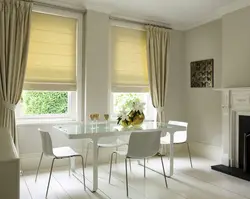 Roman Blinds In The Kitchen Interior