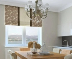 Roman Blinds In The Kitchen Interior