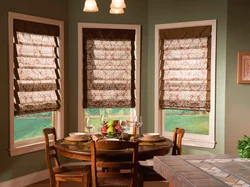 Roman Blinds In The Kitchen Interior