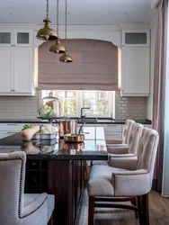 Roman Blinds In The Kitchen Interior