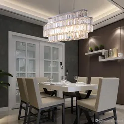 Lamps above the table in the kitchen modern design photo