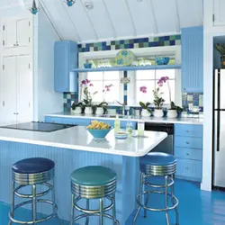 Colors That Go With Blue In The Kitchen Interior