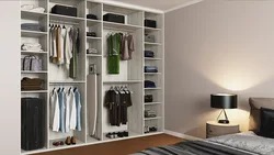 Photo Of A Built-In Wardrobe In The Bedroom Inside Photo
