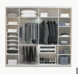 Photo Of A Built-In Wardrobe In The Bedroom Inside Photo