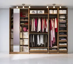 Photo of a built-in wardrobe in the bedroom inside photo