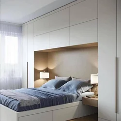 Bedroom Design With Double Bed And Wardrobe
