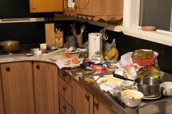 Photo of the kitchen after