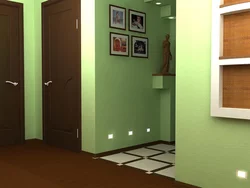 Hallway Design In Two Colors