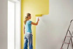 Краска вместо обоев в квартире для стен фото