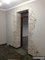 Дверной проем отделка камнем в квартире фото