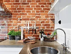 Brick in the kitchen photos