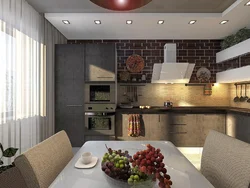 Kitchen design for apartment 3 meters