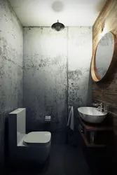 Mənzil foto dizaynında loft üslubunda tualet
