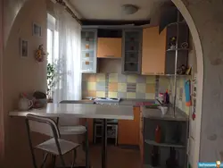 Photo of how to connect the kitchen with the living room in Khrushchev photo