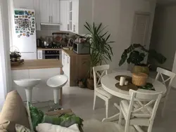 Photo of how to connect the kitchen with the living room in Khrushchev photo