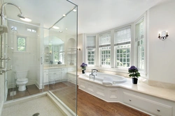 Bathroom With Floor-To-Ceiling Windows Photo