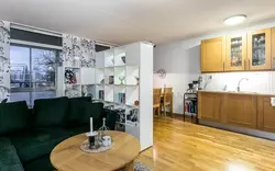 Перегородка кухни в квартире студии фото