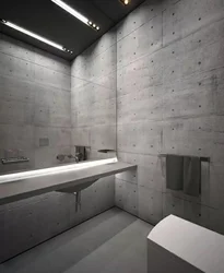 Concrete bathroom photo