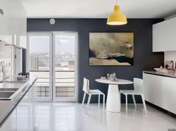 Kitchen design light gray walls