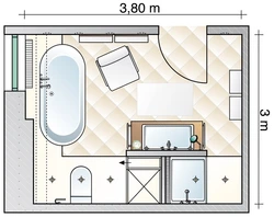 Bathroom layout in the house photo
