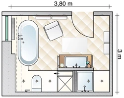 Планіроўка ваннага пакоя ў хаце фота