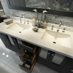 Built-in sink in bathtub photo