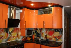 Kitchen Black And Orange Photo