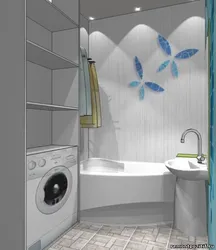 Дизайн ванной 3м2 со стиральной машиной