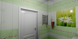 Pvc panels for bathroom under tiles photo
