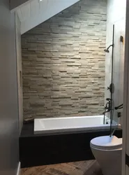 Дизайн ванны с камнем