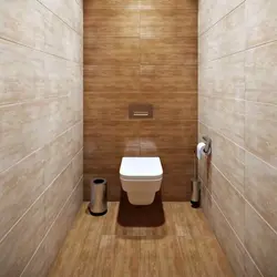 Photo of tiles in the toilet and bathroom in the apartment