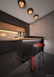 Loft-Style Kitchens With A Bar Counter Photo Design