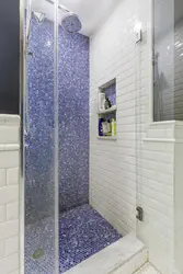 Shower in the bathroom mosaic photo