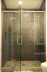 Shower in the bathroom mosaic photo