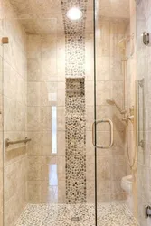 Shower In The Bathroom Mosaic Photo