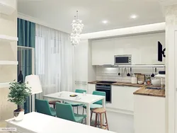 Rectangular Living Room Kitchen Design