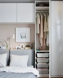 Small bedroom interior photo cabinets