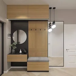 Apartment renovation modern hallway design