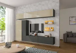 Living Room Design With Modular Wall