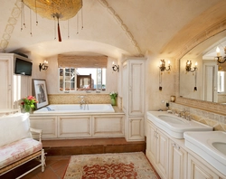 Дызайн ванны ў італьянскім стылі