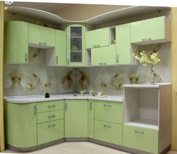 Photo Kitchen Design With Corner Set