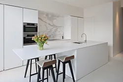 Kitchen design in a modern minimalist style