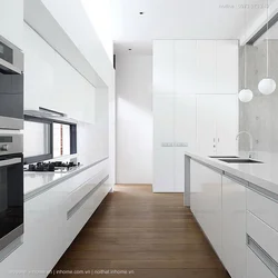 Kitchen design in a modern minimalist style