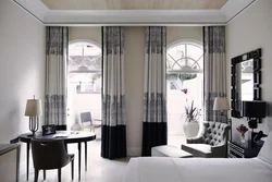 Curtains For The Living Room In A Modern Design, One Window