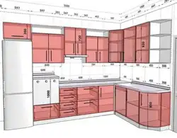 Kitchen drawing design photo