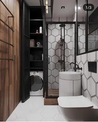 3 by 3 bathroom design with shower