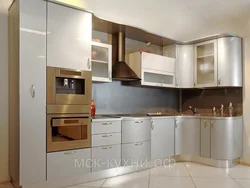 Kitchen design corner modern white