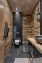 Dark Wood Bathroom Design